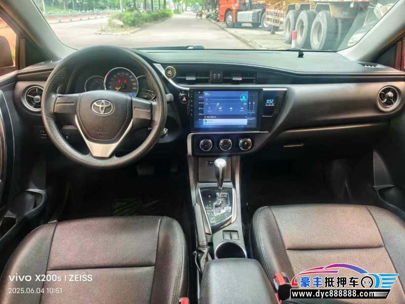 18年丰田卡罗拉轿车抵押车出售