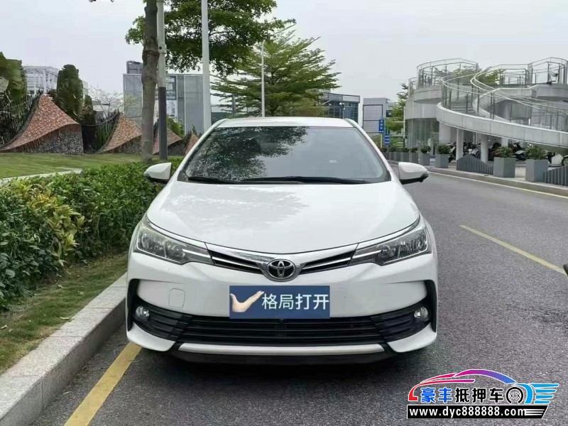 19年丰田卡罗拉轿车抵押车出售