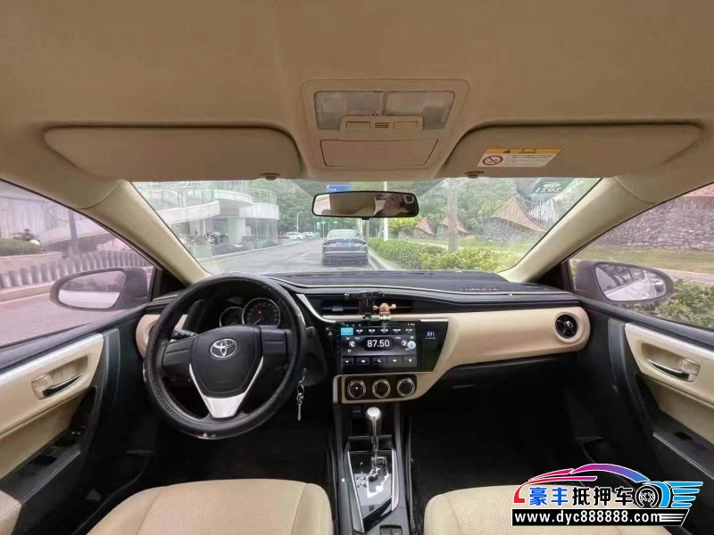 19年丰田卡罗拉轿车抵押车出售