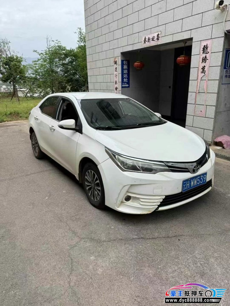 19年丰田卡罗拉轿车抵押车出售