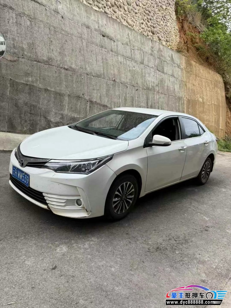 19年丰田卡罗拉轿车抵押车出售