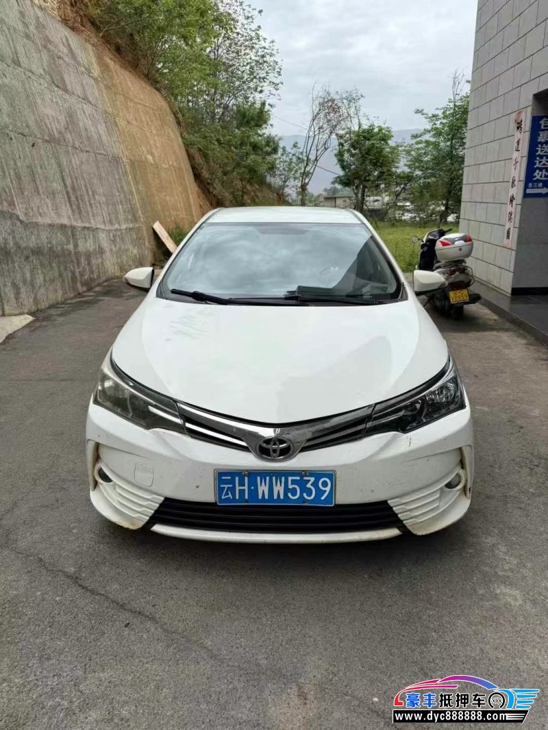 19年丰田卡罗拉轿车抵押车出售