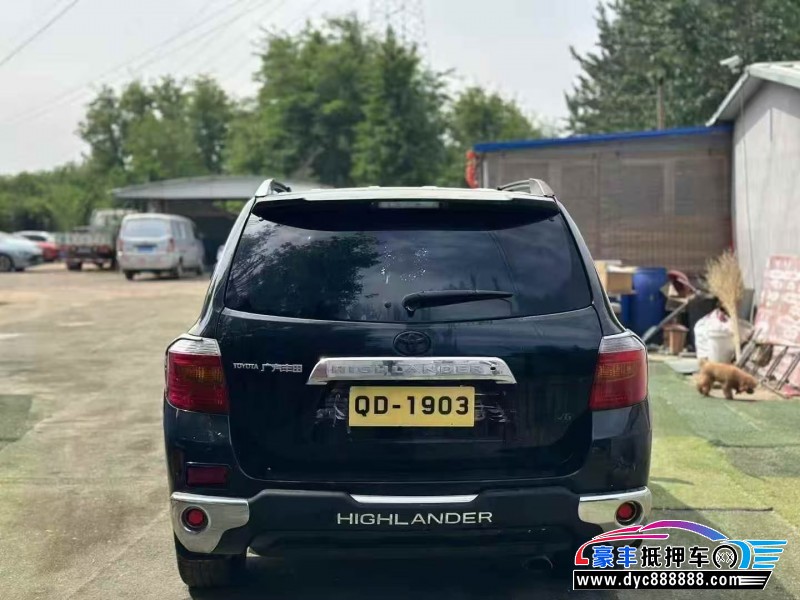 11年丰田汉兰达轿车抵押车出售