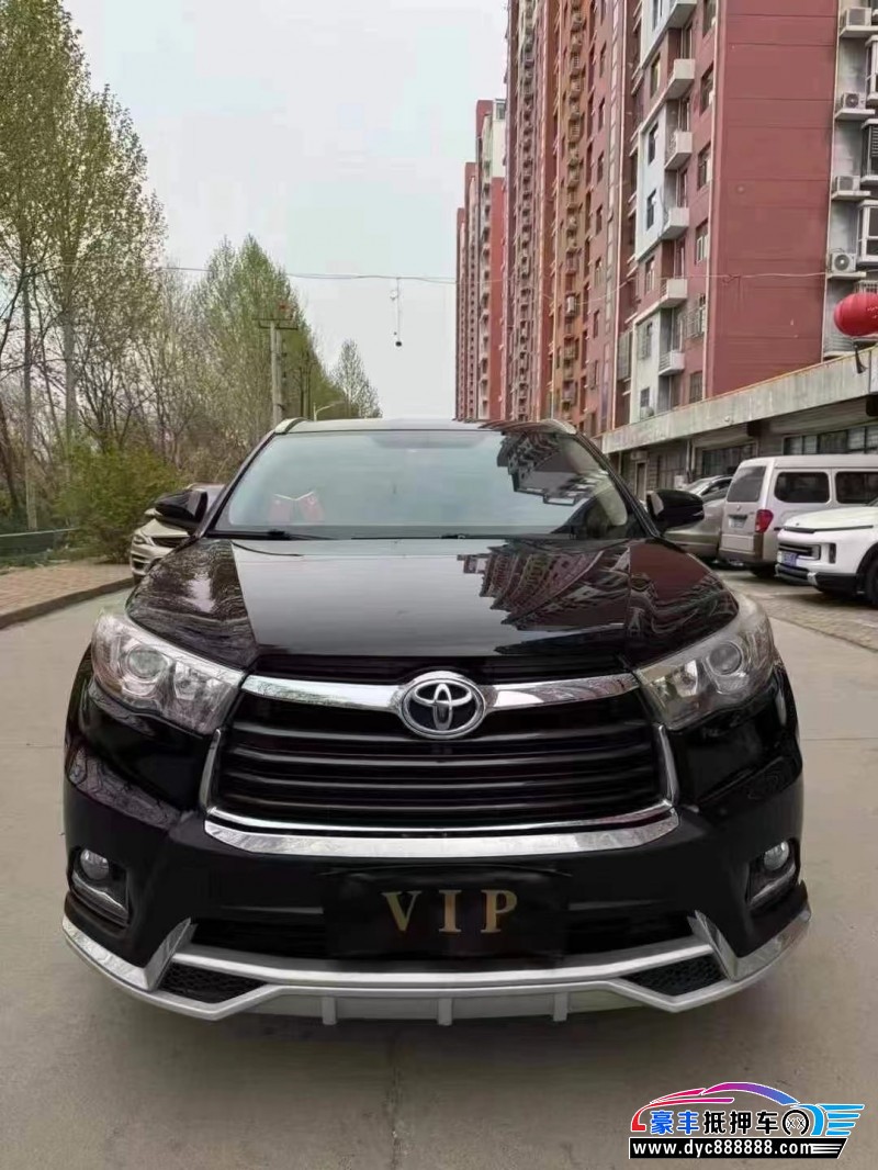 16年丰田汉兰达轿车抵押车出售