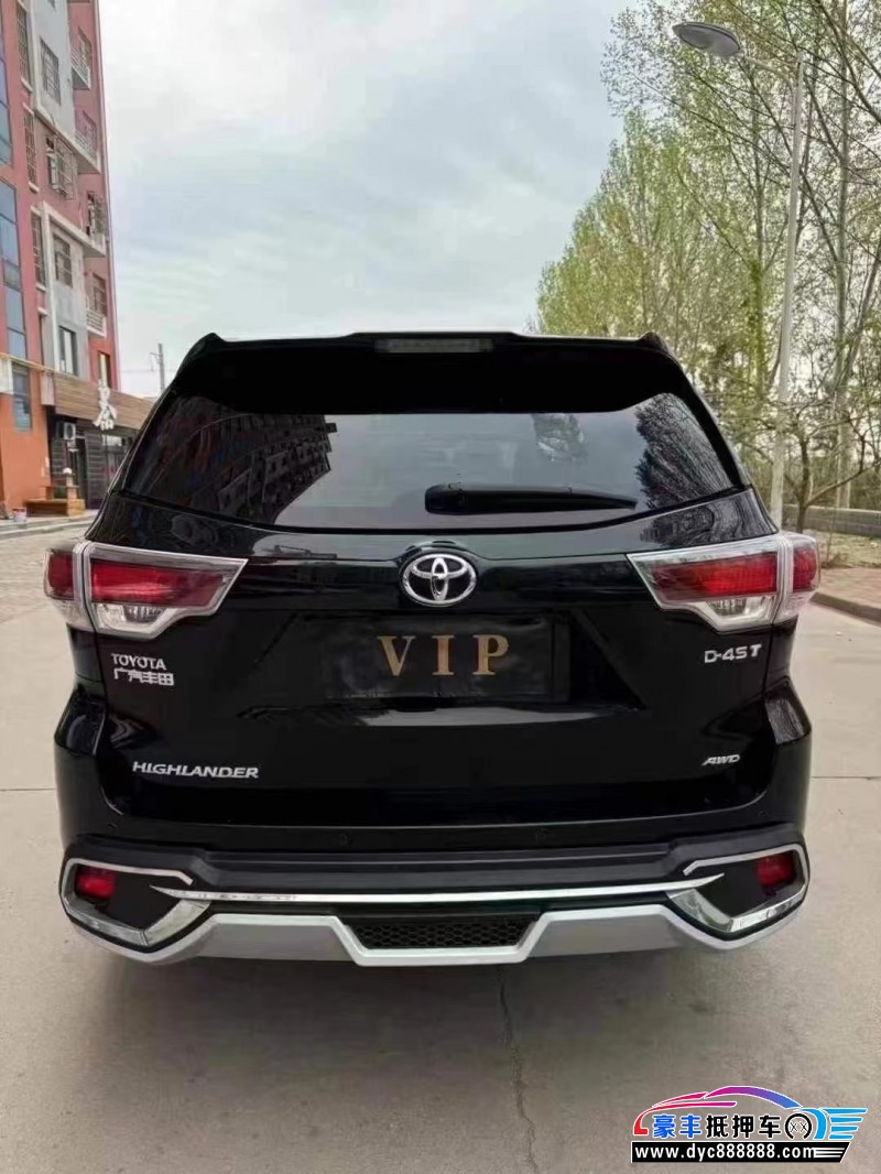 16年丰田汉兰达轿车抵押车出售