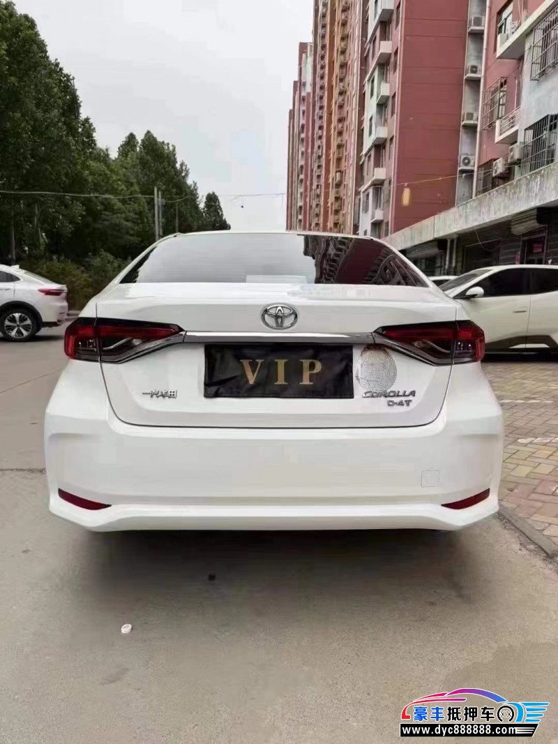 21年丰田卡罗拉轿车抵押车出售