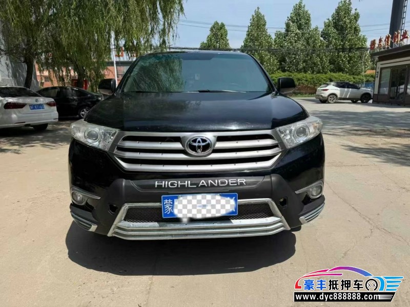 13年丰田汉兰达轿车抵押车出售