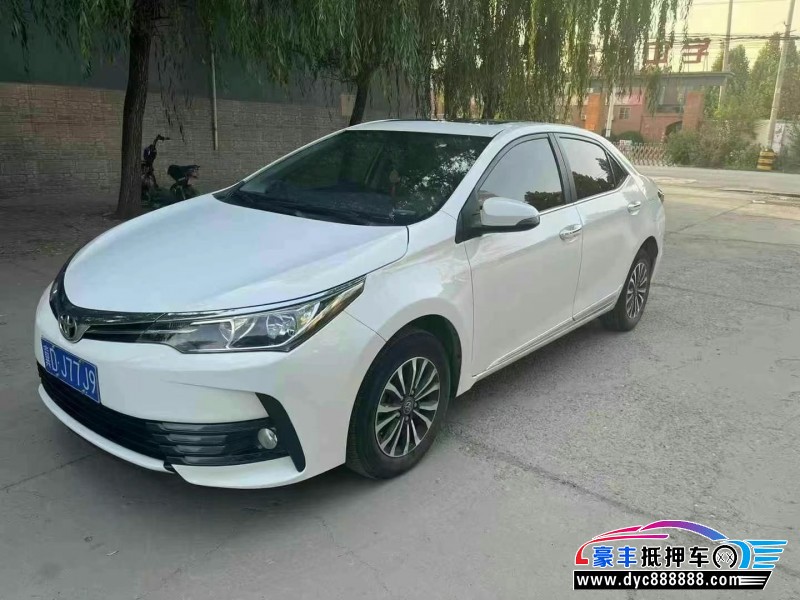 19年丰田卡罗拉轿车抵押车出售