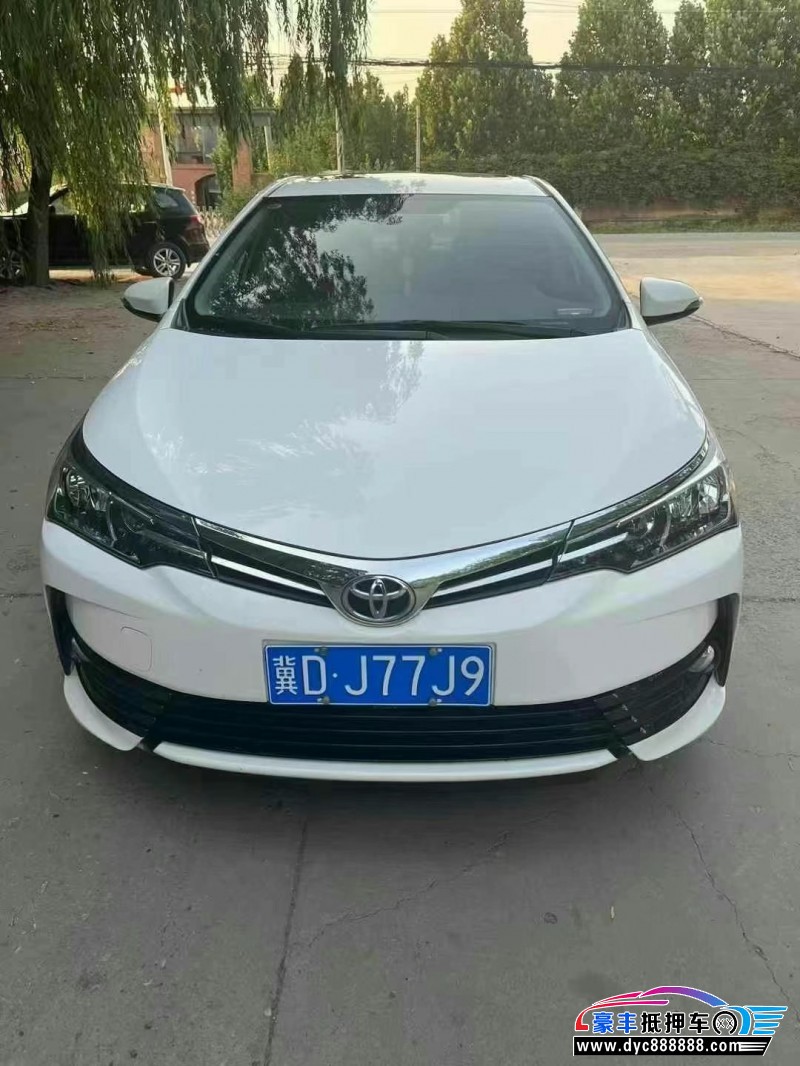 19年丰田卡罗拉轿车抵押车出售