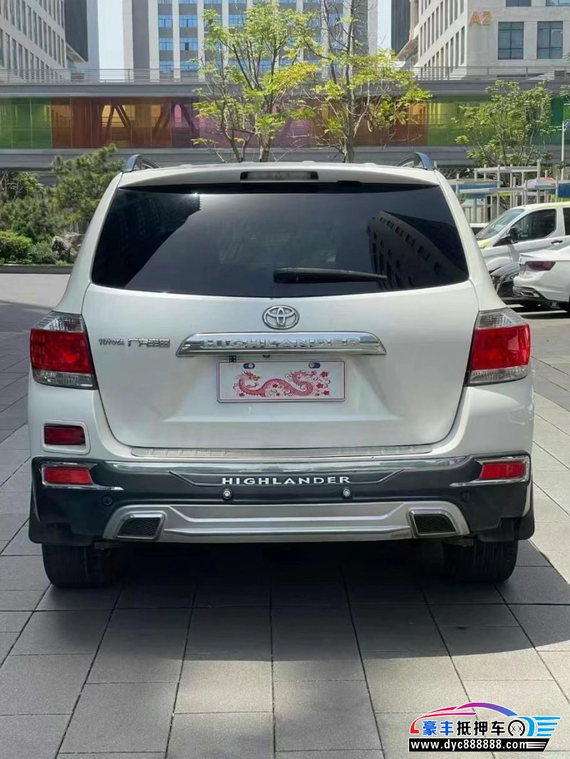 13年丰田汉兰达轿车抵押车出售