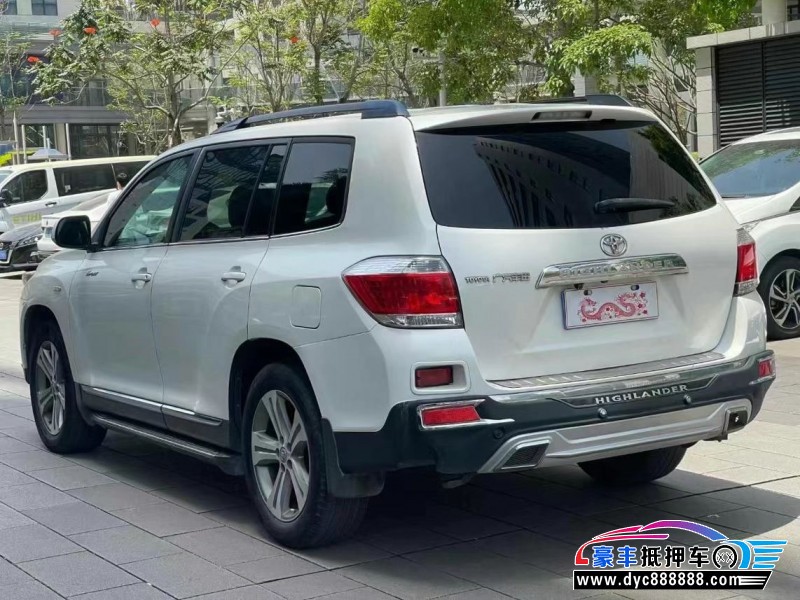 13年丰田汉兰达轿车抵押车出售