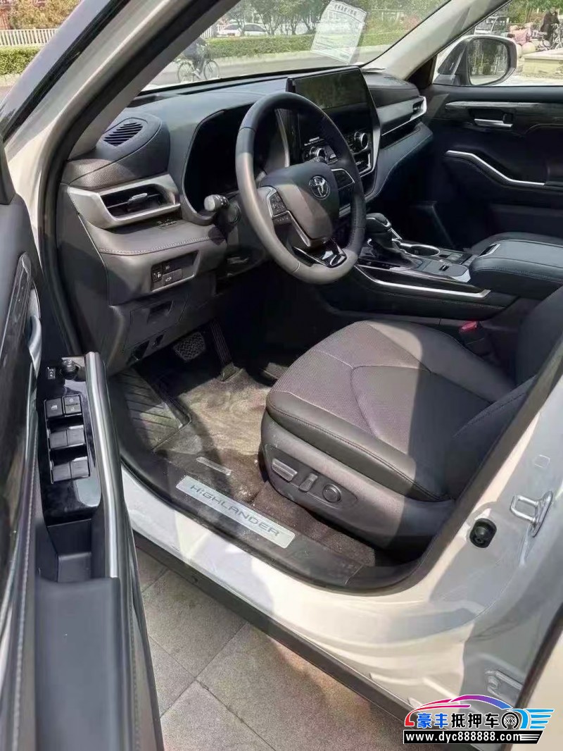 25年丰田汉兰达SUV抵押车出售