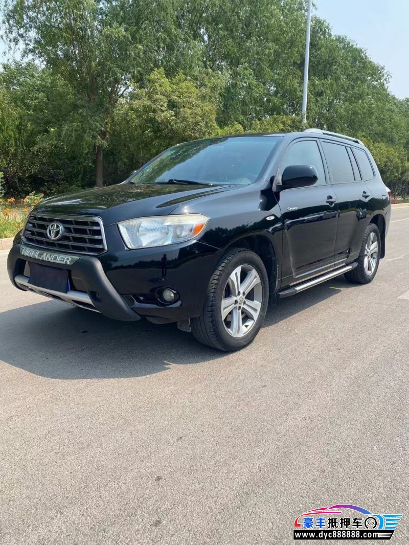 12年丰田汉兰达轿车抵押车出售