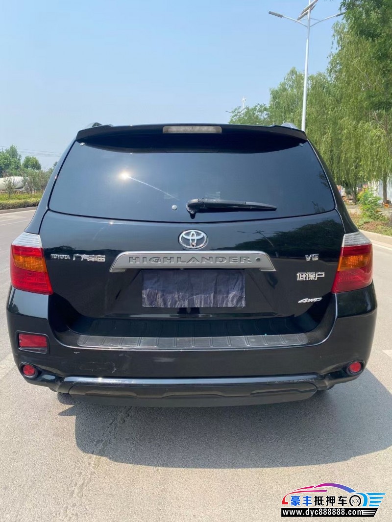 12年丰田汉兰达轿车抵押车出售