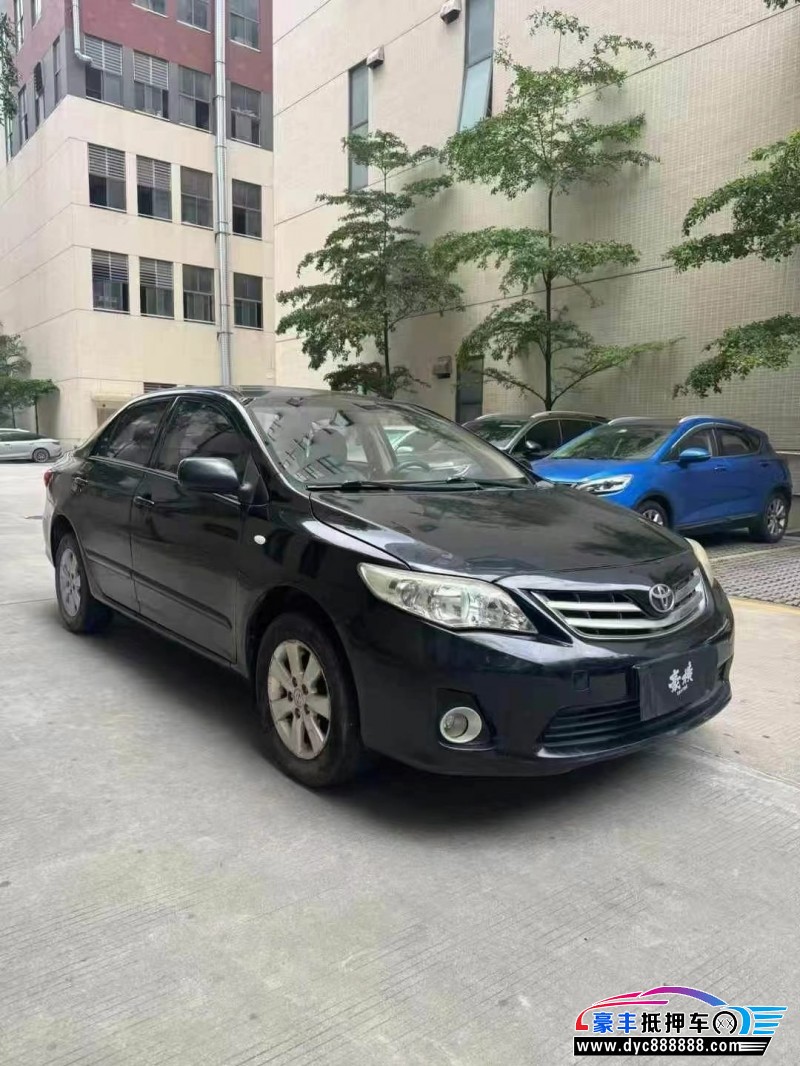 12年丰田卡罗拉轿车抵押车出售