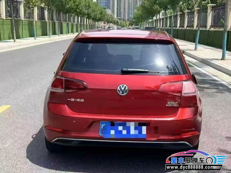 18年大众高尔夫轿车抵押车出售