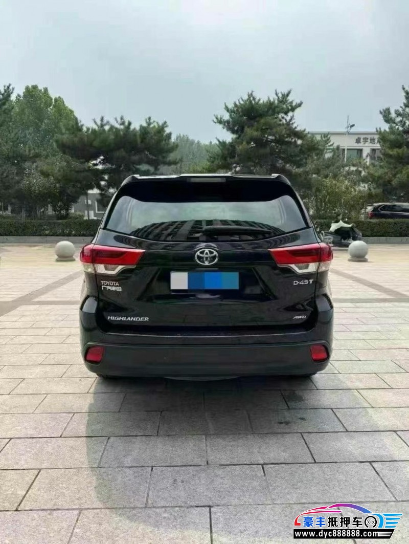 19年丰田汉兰达轿车抵押车出售