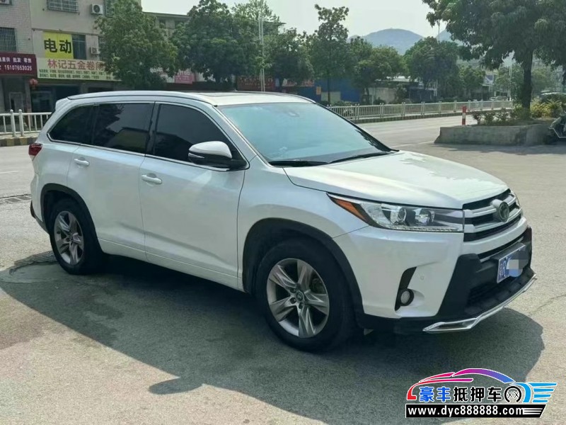 21年丰田汉兰达轿车抵押车出售