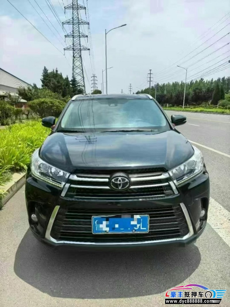 21年丰田汉兰达轿车抵押车出售