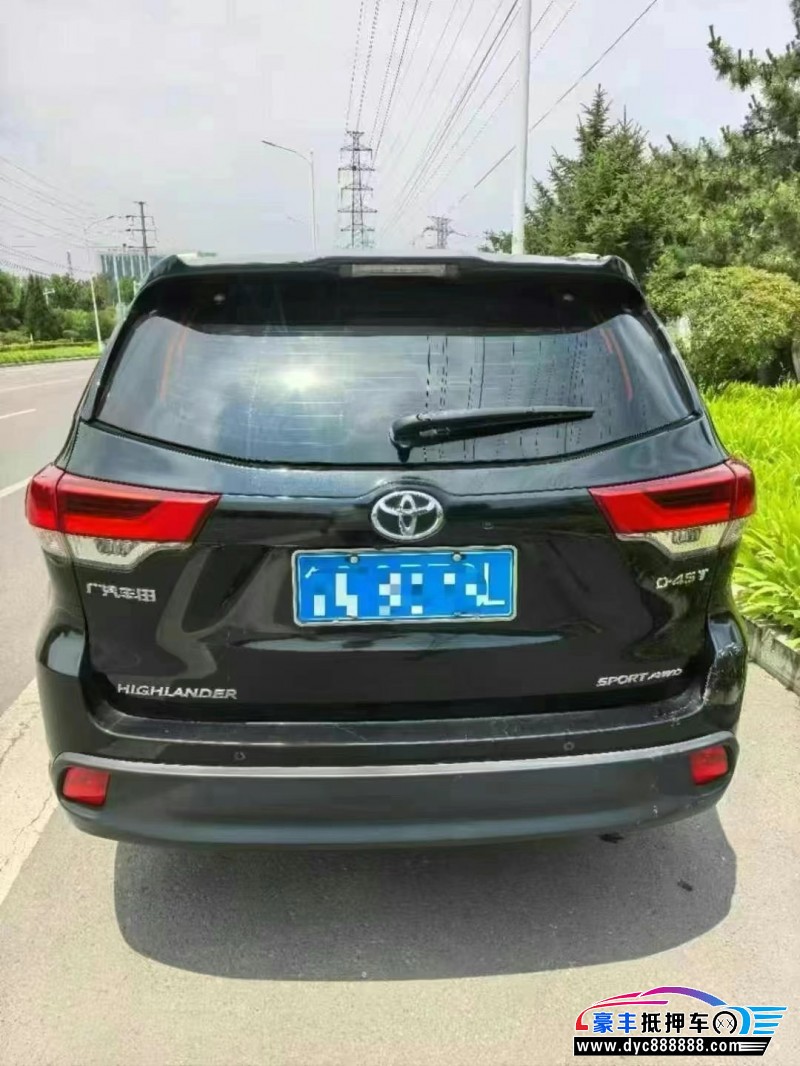 21年丰田汉兰达轿车抵押车出售