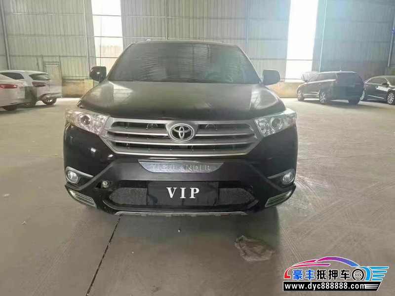 14年丰田汉兰达轿车抵押车出售