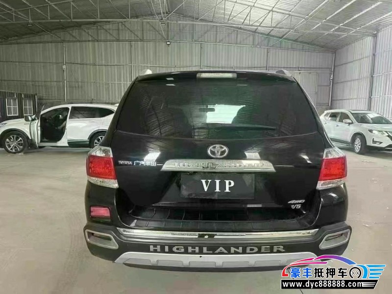 14年丰田汉兰达轿车抵押车出售