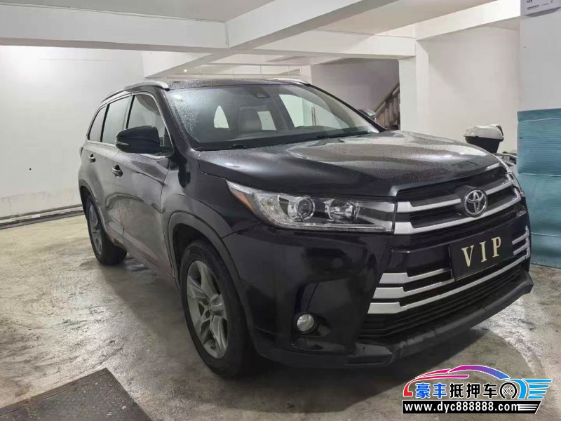 18年丰田汉兰达轿车抵押车出售