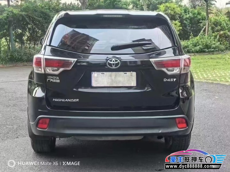 16年丰田汉兰达轿车抵押车出售