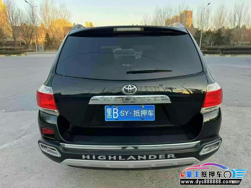 13年丰田汉兰达轿车抵押车出售