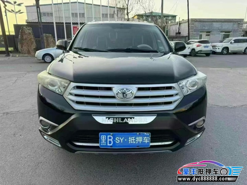 13年丰田汉兰达轿车抵押车出售