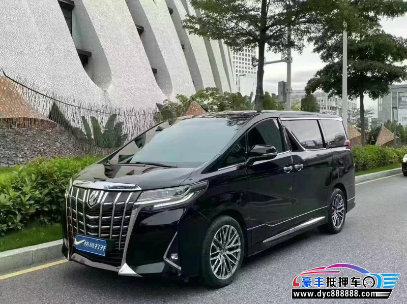 19年丰田埃尔法轿车抵押车出售