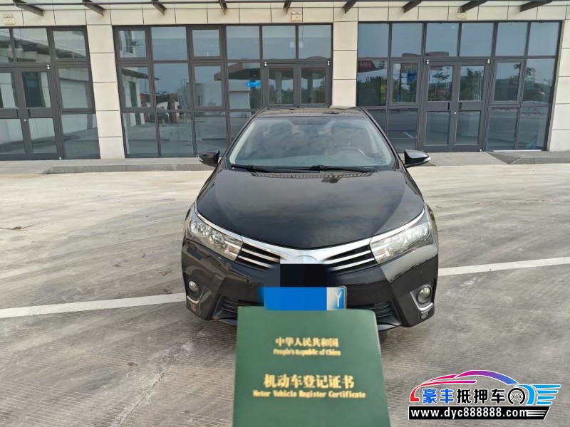 16年丰田卡罗拉轿车抵押车出售