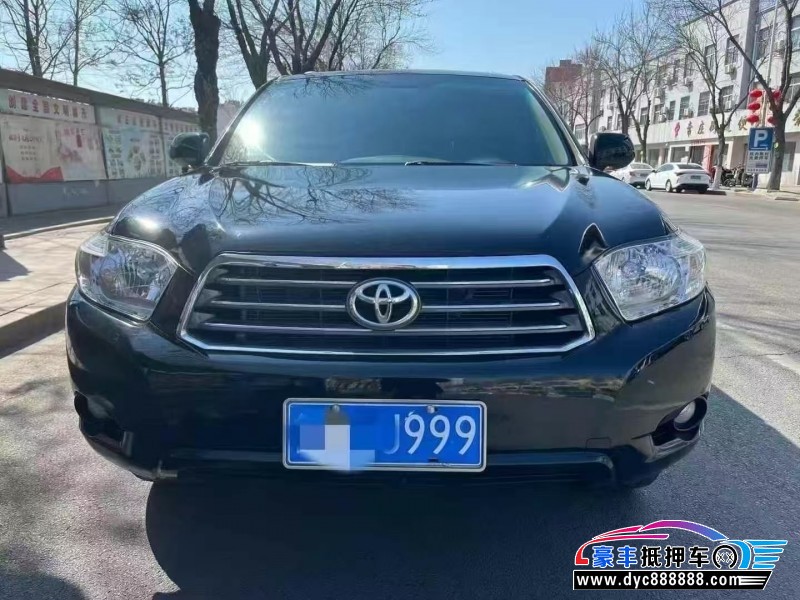 11年丰田汉兰达轿车抵押车出售