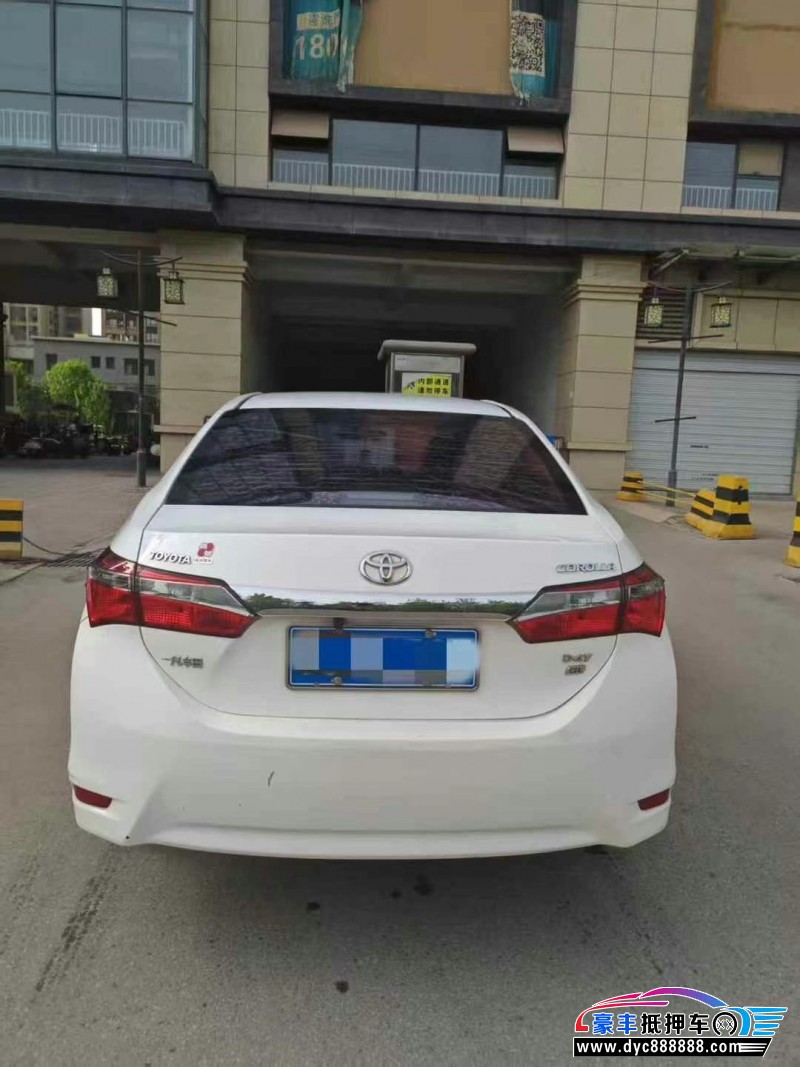 18年丰田卡罗拉轿车抵押车出售