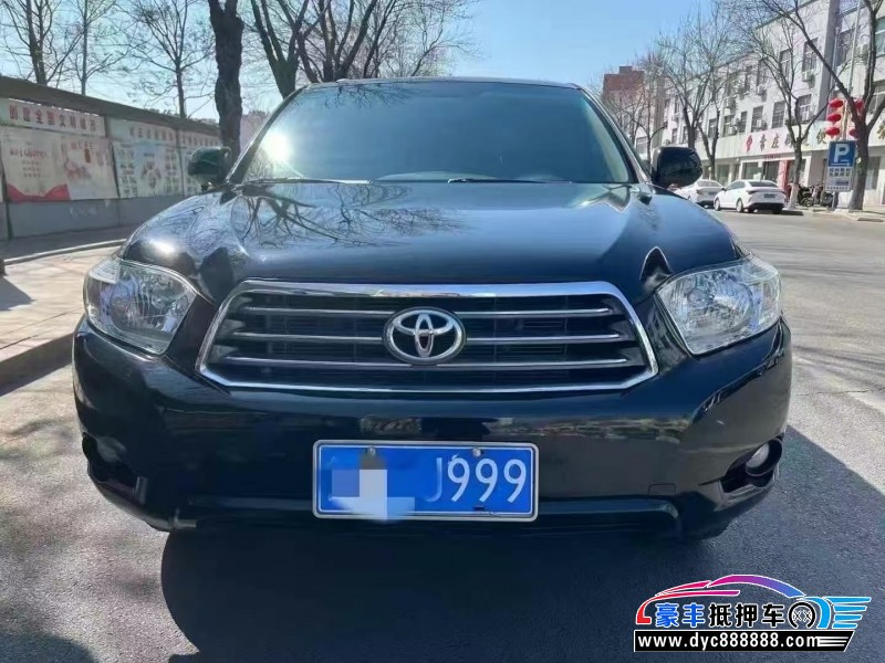 10年丰田汉兰达轿车抵押车出售