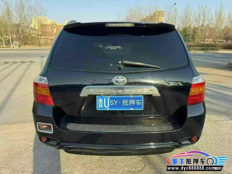 11年丰田汉兰达轿车抵押车出售