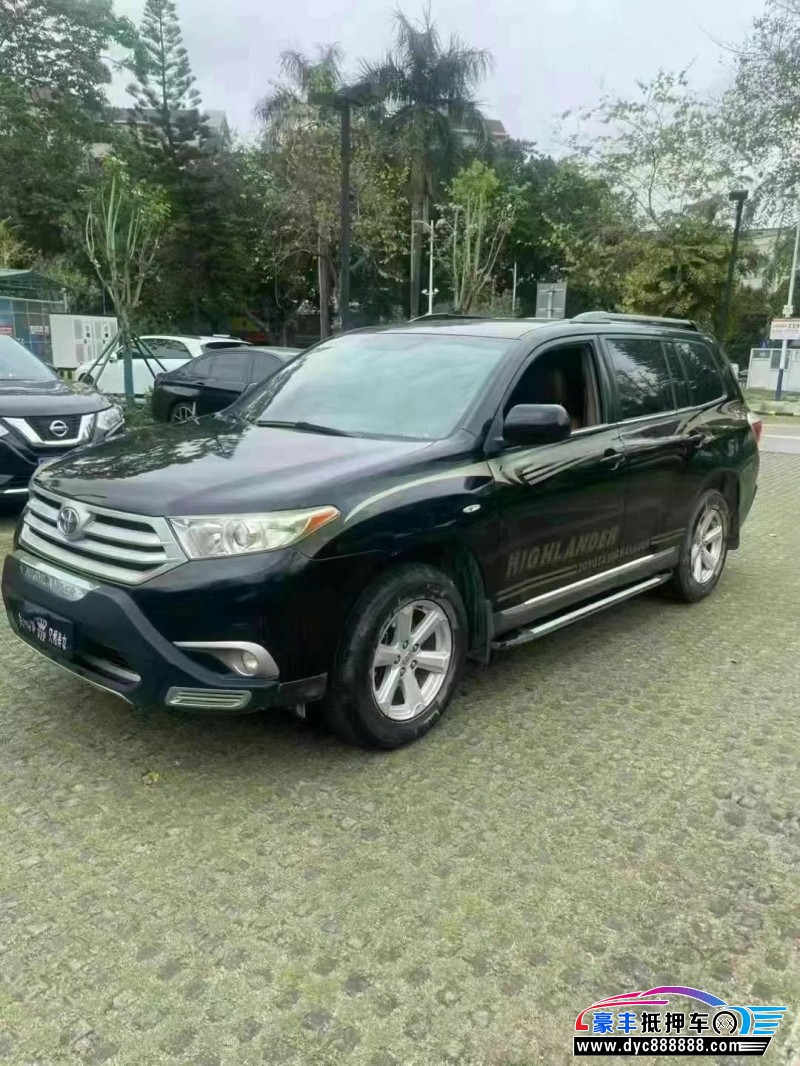 14年丰田汉兰达轿车抵押车出售