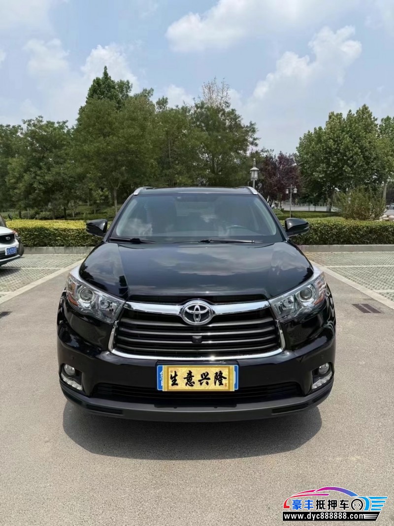 18年丰田汉兰达轿车抵押车出售