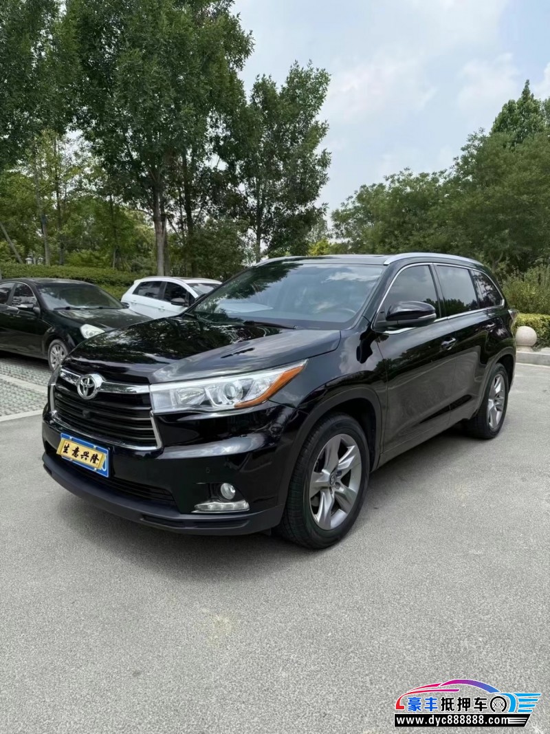 18年丰田汉兰达轿车抵押车出售