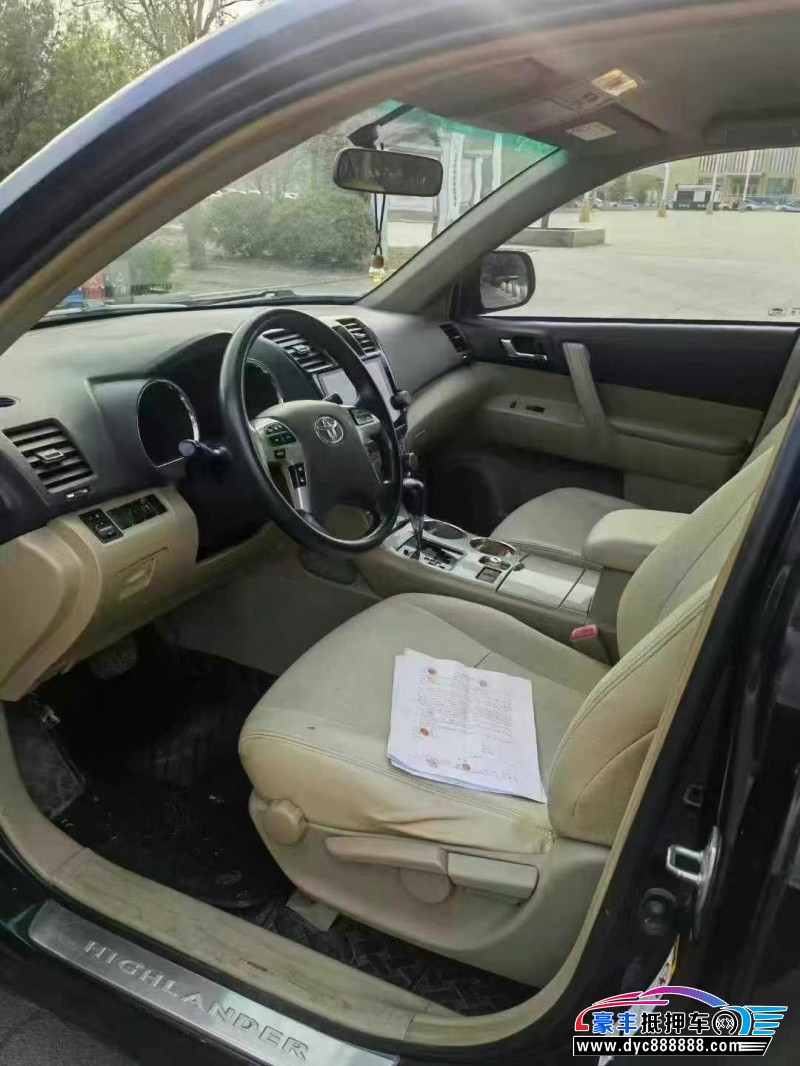 15年丰田汉兰达轿车抵押车出售