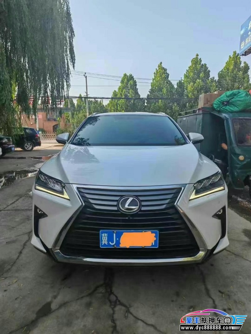 18年雷克萨斯RX轿车抵押车出售