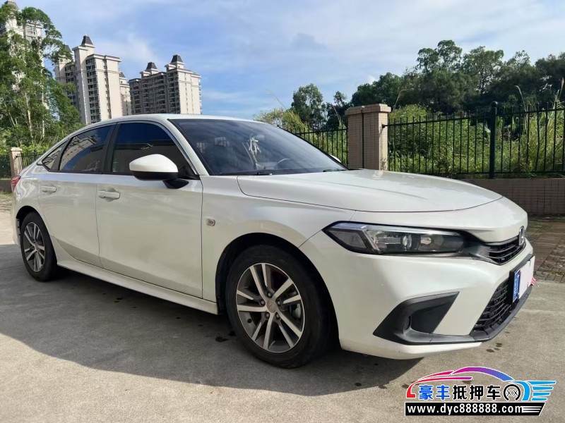 22年本田思域轿车抵押车出售