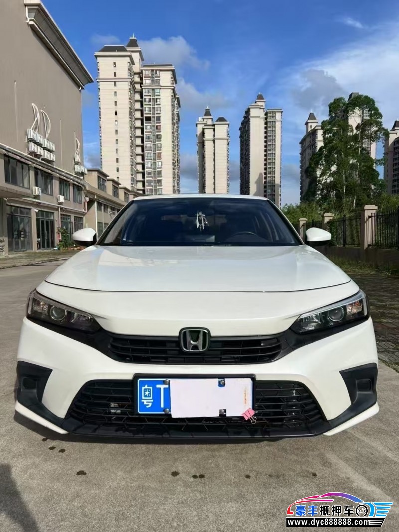 22年本田思域轿车抵押车出售