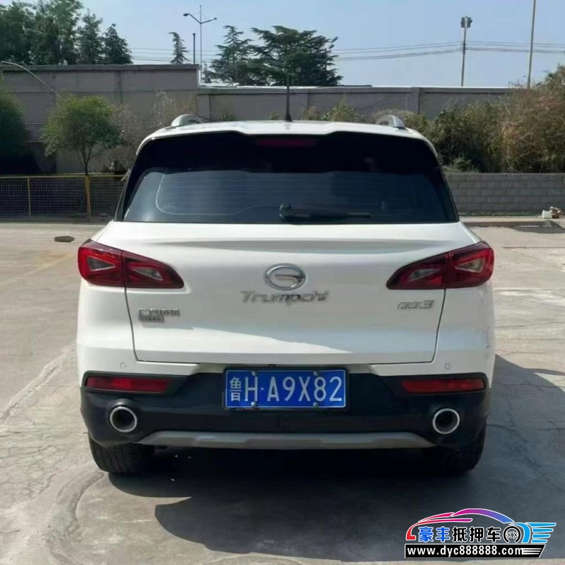 19年传祺gs3轿车抵押车出售