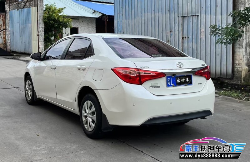 18年丰田雷凌轿车抵押车出售