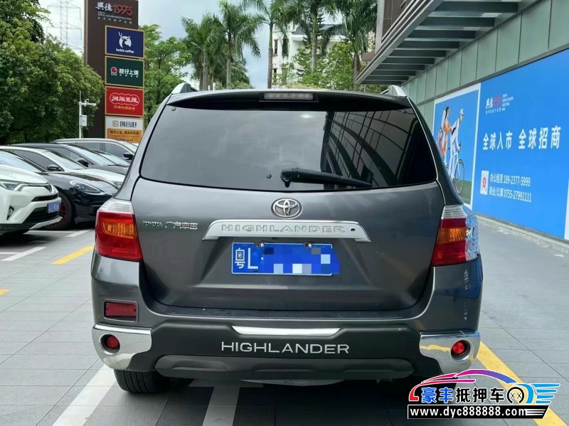 09年丰田汉兰达轿车抵押车出售