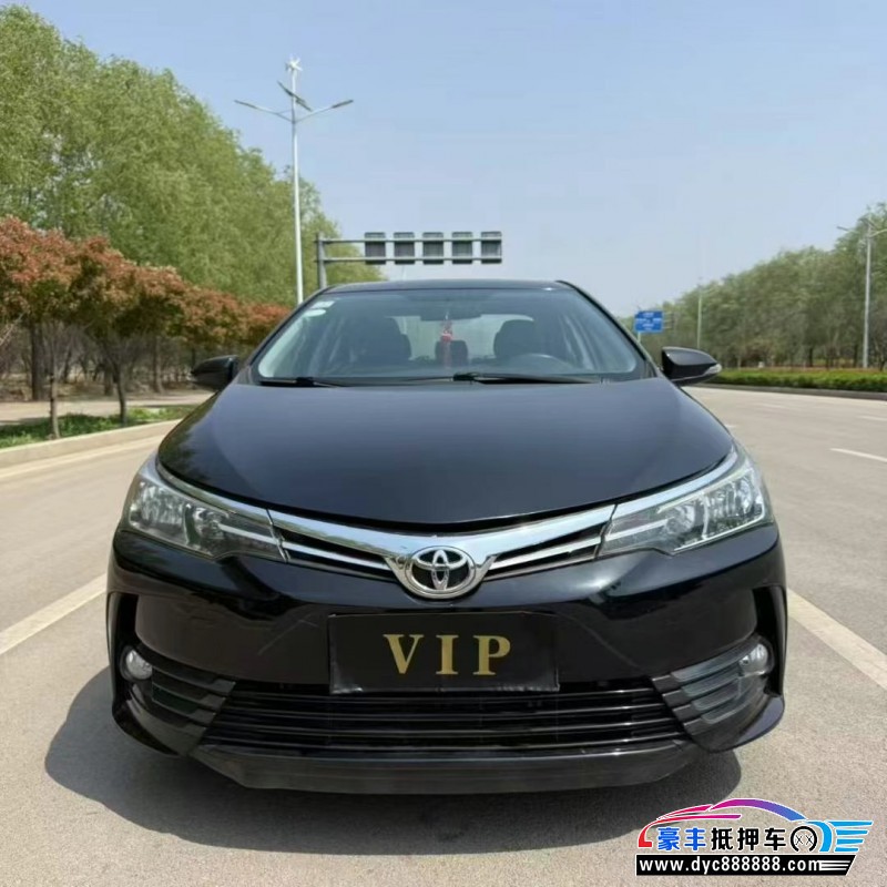 18年丰田卡罗拉轿车抵押车出售