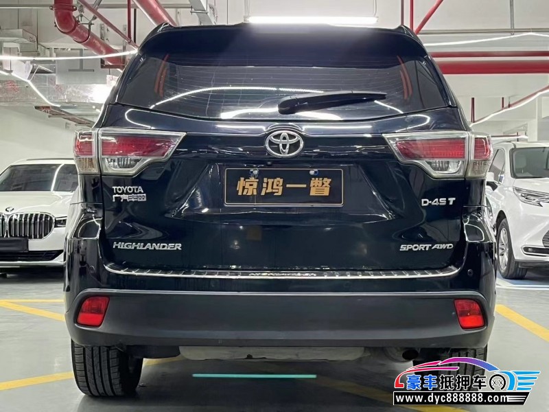 16年丰田汉兰达轿车抵押车出售