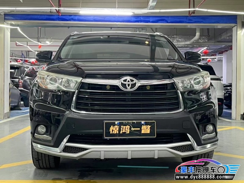 16年丰田汉兰达轿车抵押车出售