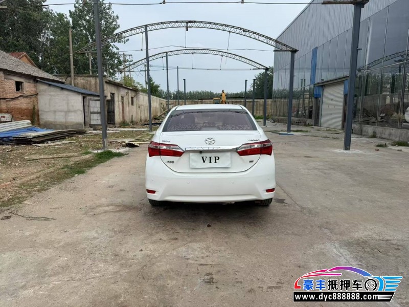 16年丰田卡罗拉轿车抵押车出售